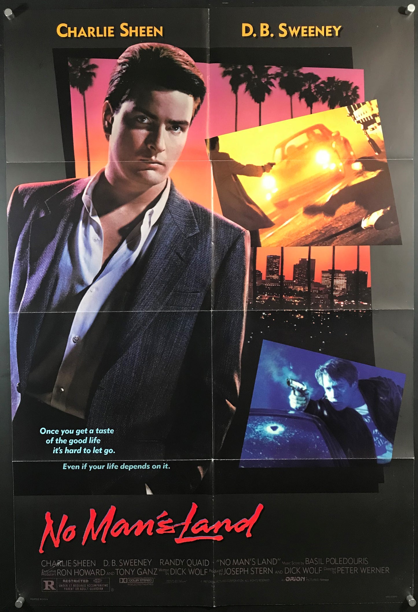 No Man's Land Original One Sheet Poster 1987