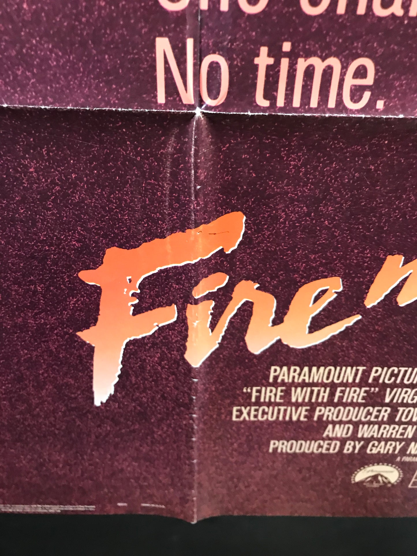 Fire with Fire Original One Sheet Poster 1986