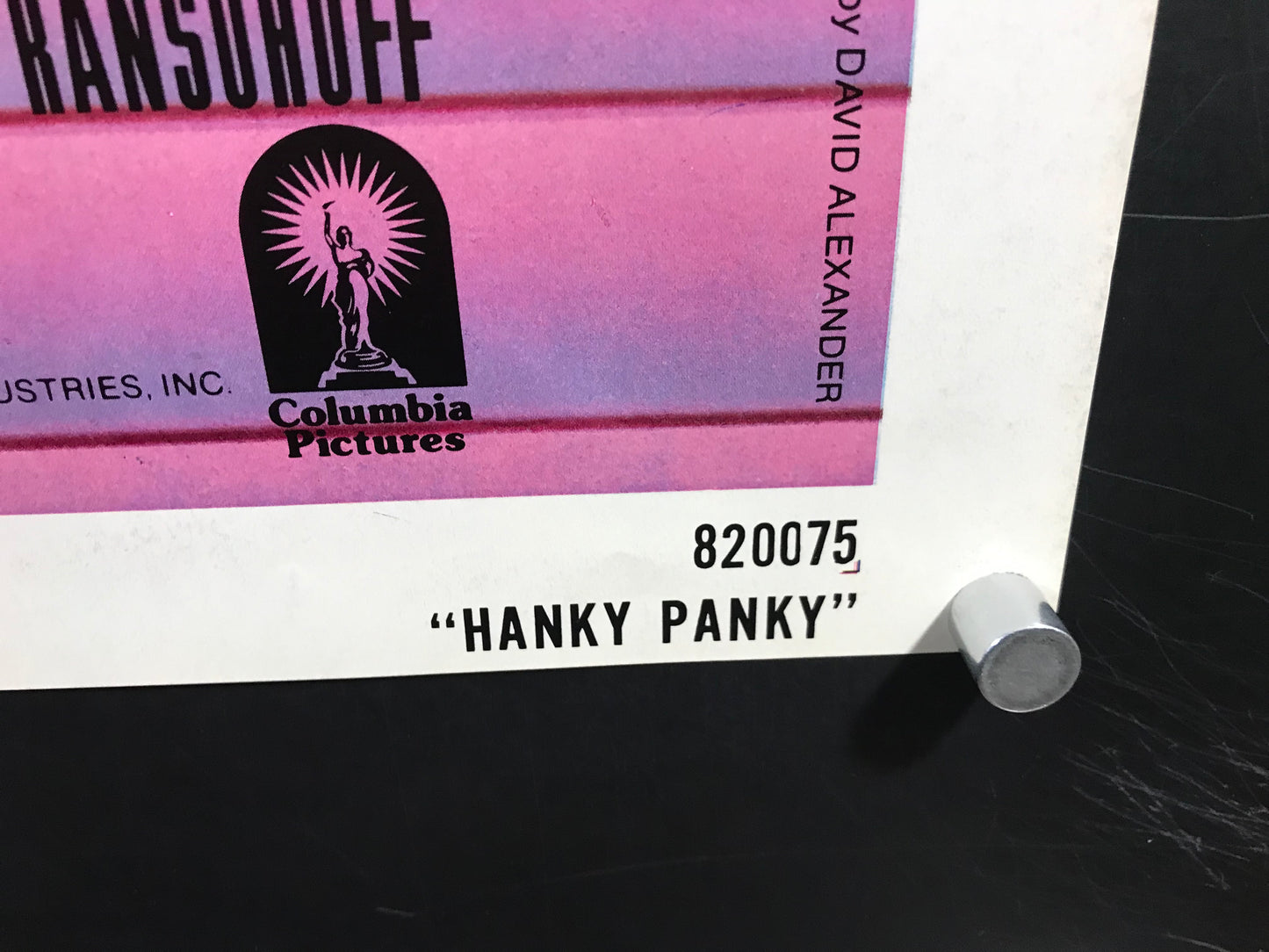 Hanky Panky Original One Sheet Poster 1982