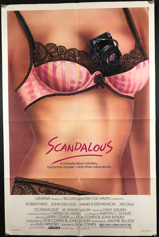 Scandalous Original One Sheet Poster 1984