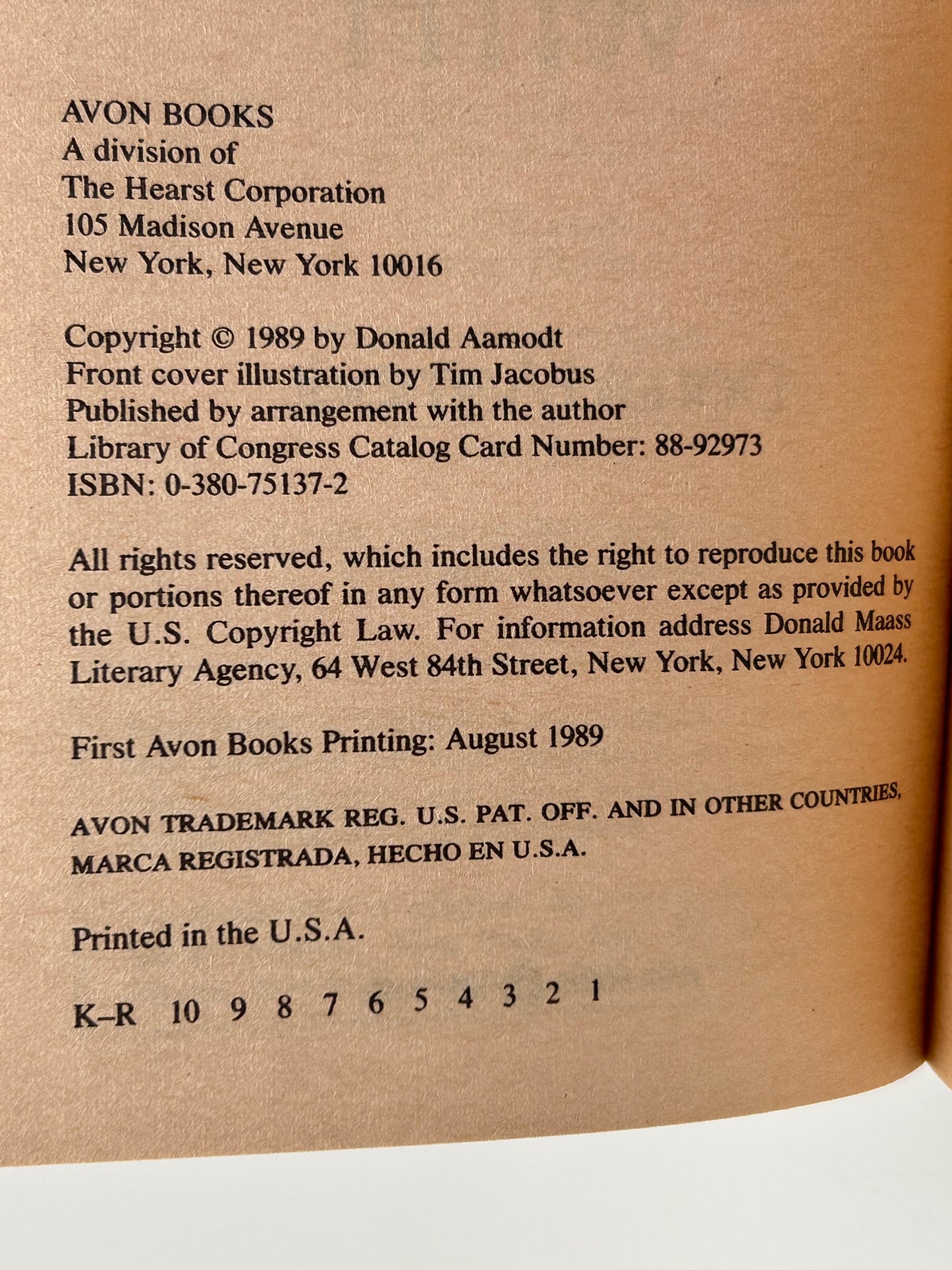 A Name To Conjure With AVON Paperback Donald Aamock FW1