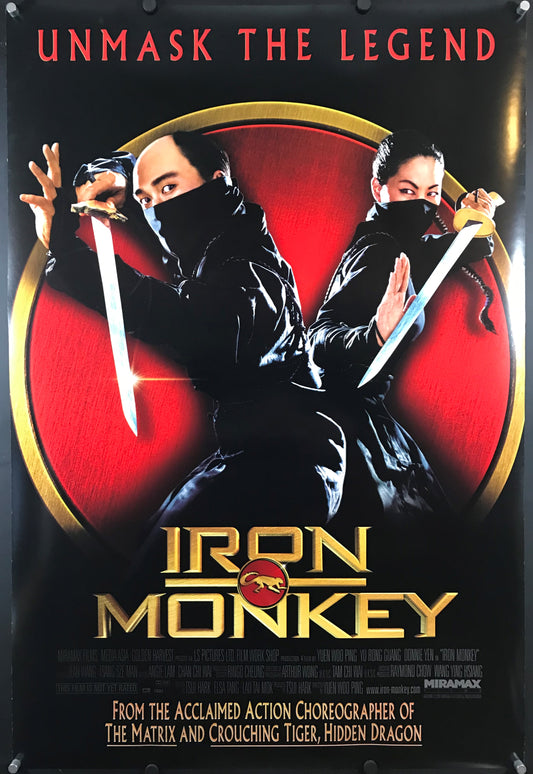 Iron Monkey Original One Sheet Poster 1993