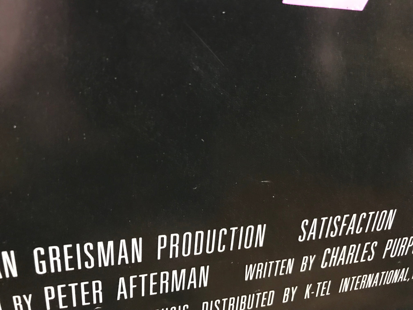 Satisfaction Original One Sheet Poster 1988