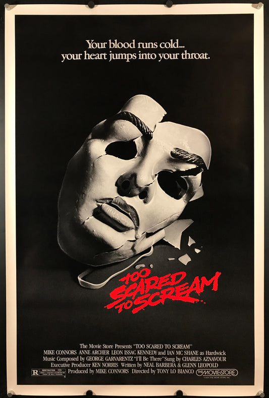 Too Scared to Scream Original One Sheet Poster 1984