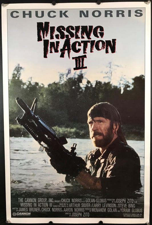 Missing In Action III Original International One Sheet Poster 1988