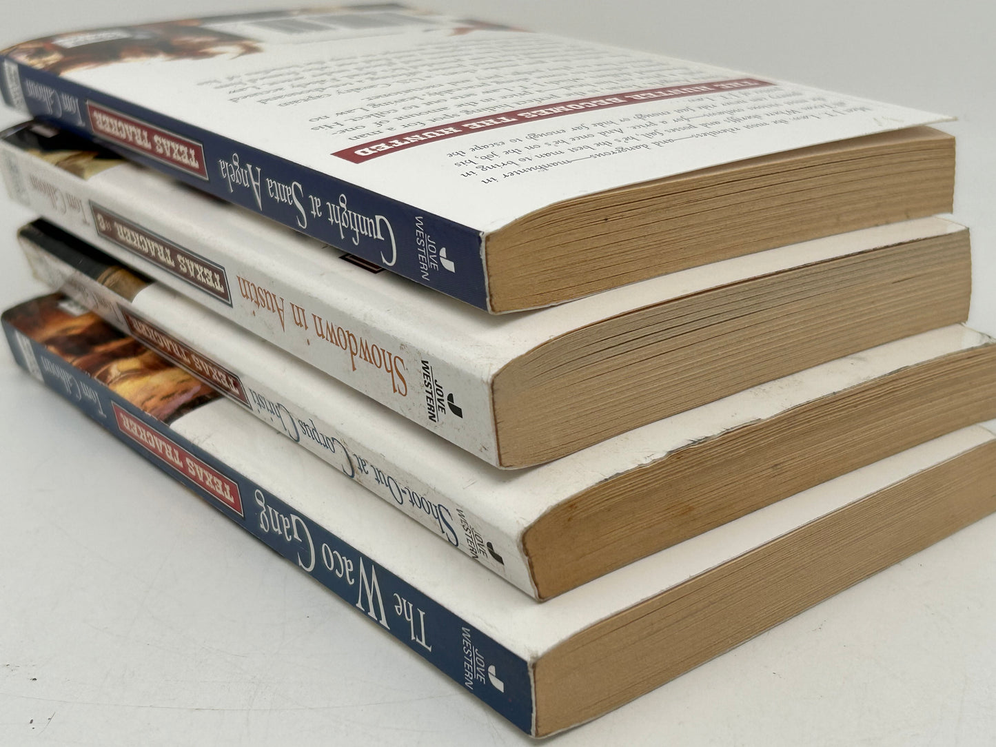 Texas Tracker Lot of 4 JOVE Paperbacks Tom Calhoun FW1