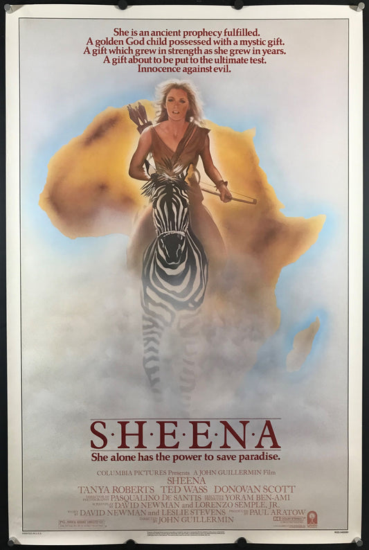Sheena Original One Sheet Poster 1984