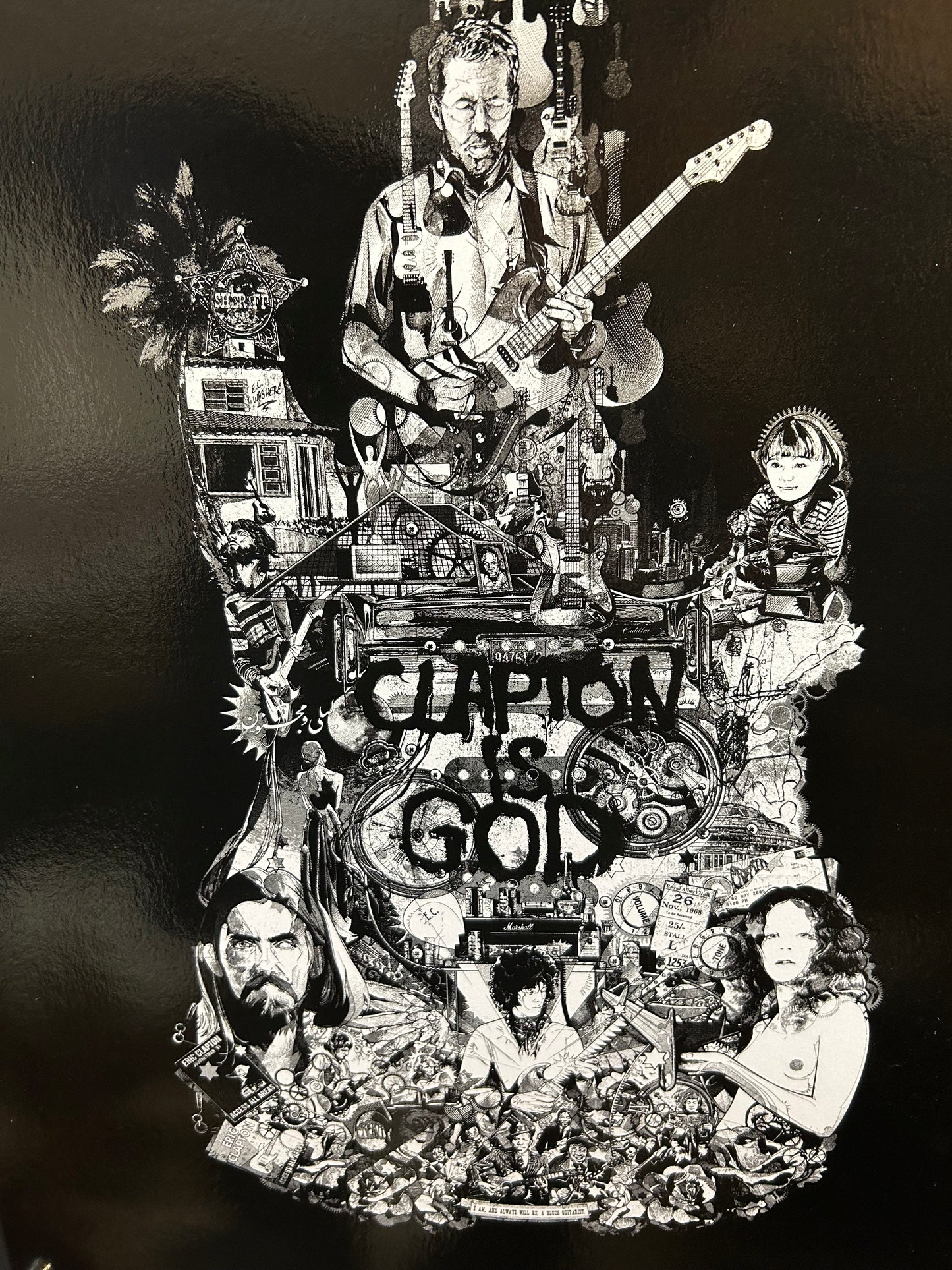 Eric Clapton Art Print #'d 75/200