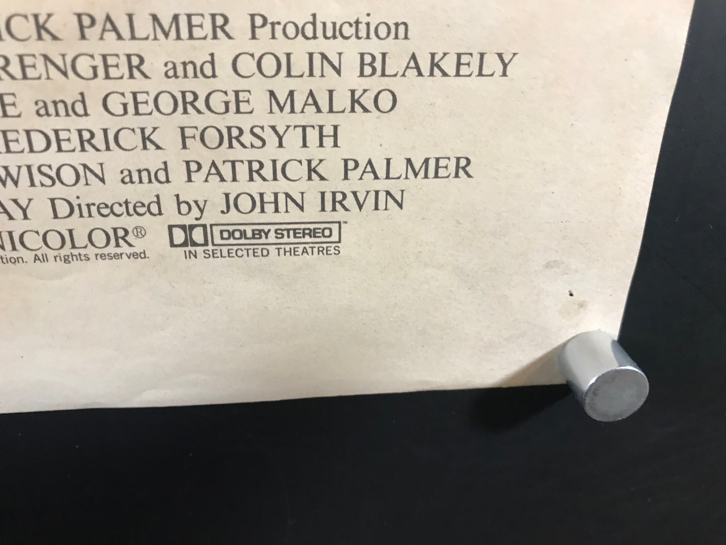 Dogs of War Original Japanese B2 Poster 1980