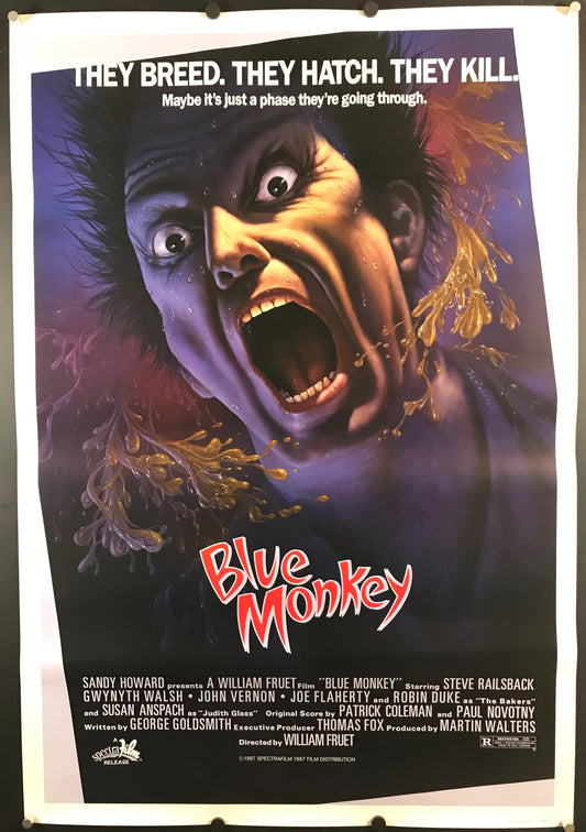 Blue Monkey Original One Sheet Poster 1987