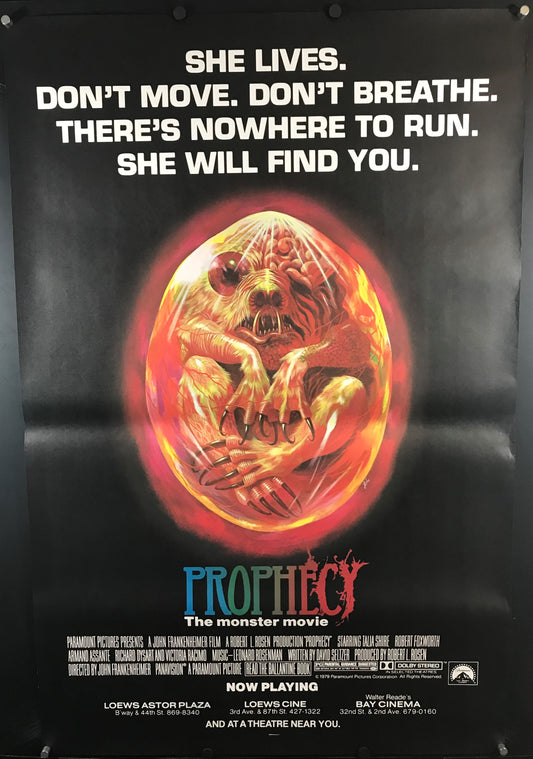 Prophecy Original Half Subway Poster 1979