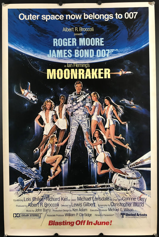 Moonraker Original "June" Style Advance One Sheet Poster 1979