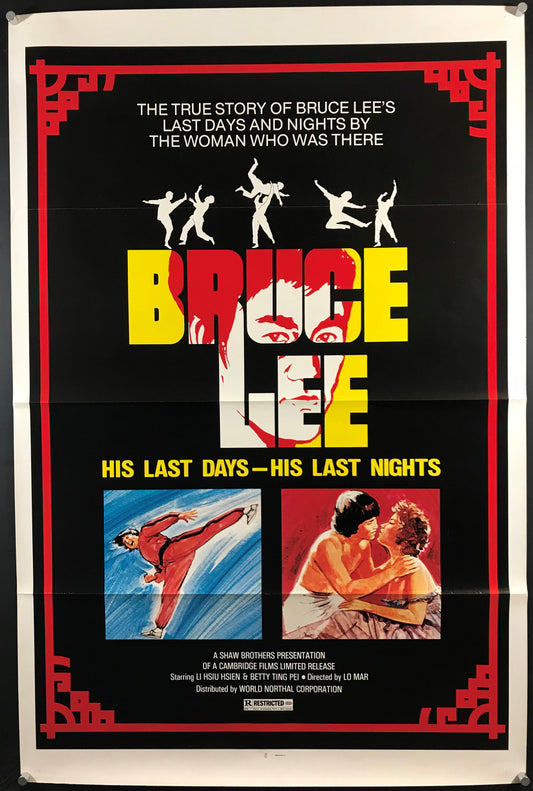 Bruce Lee: His Last Days, His Last Nights Original One Sheet Poster 1976