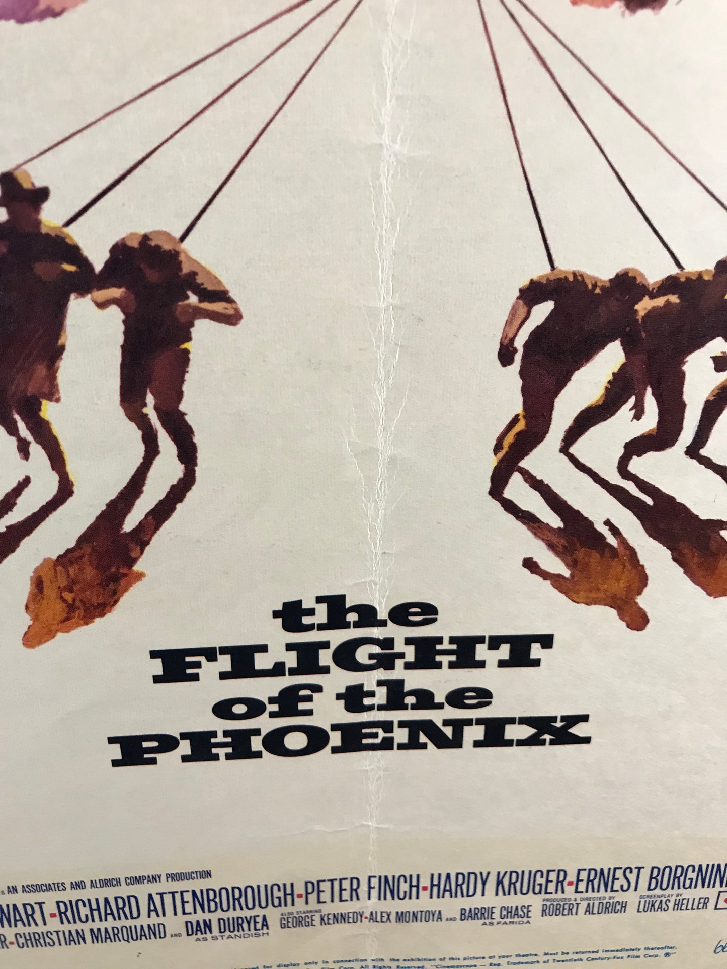 Flight of the Phoenix Original Window Card Poster 1966