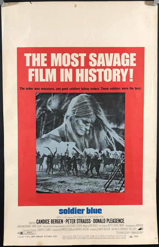 Soldier Blue Original Window Card Poster 1970
