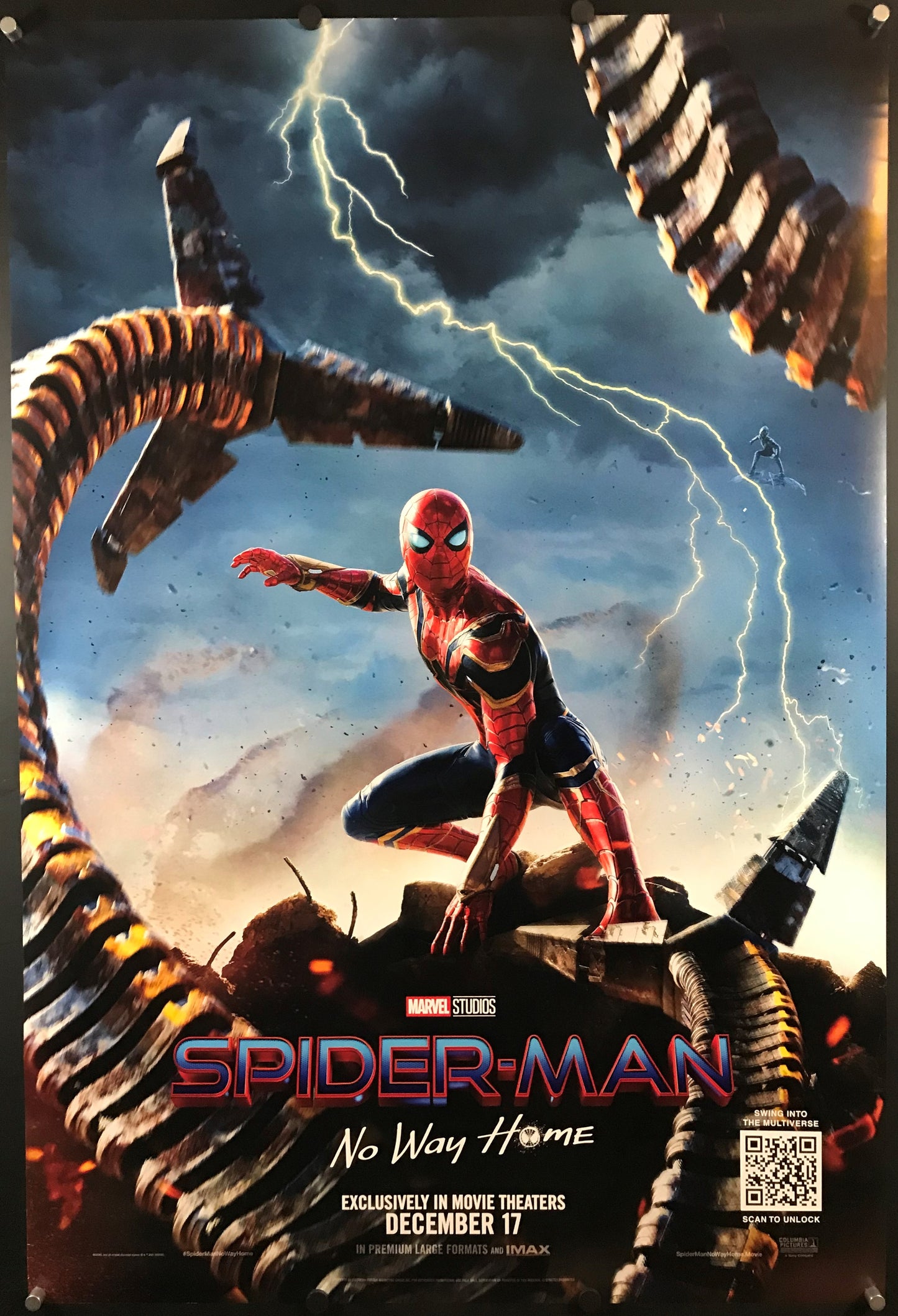 Spider-man No Way Home Original International One Sheet Teaser Poster 2022