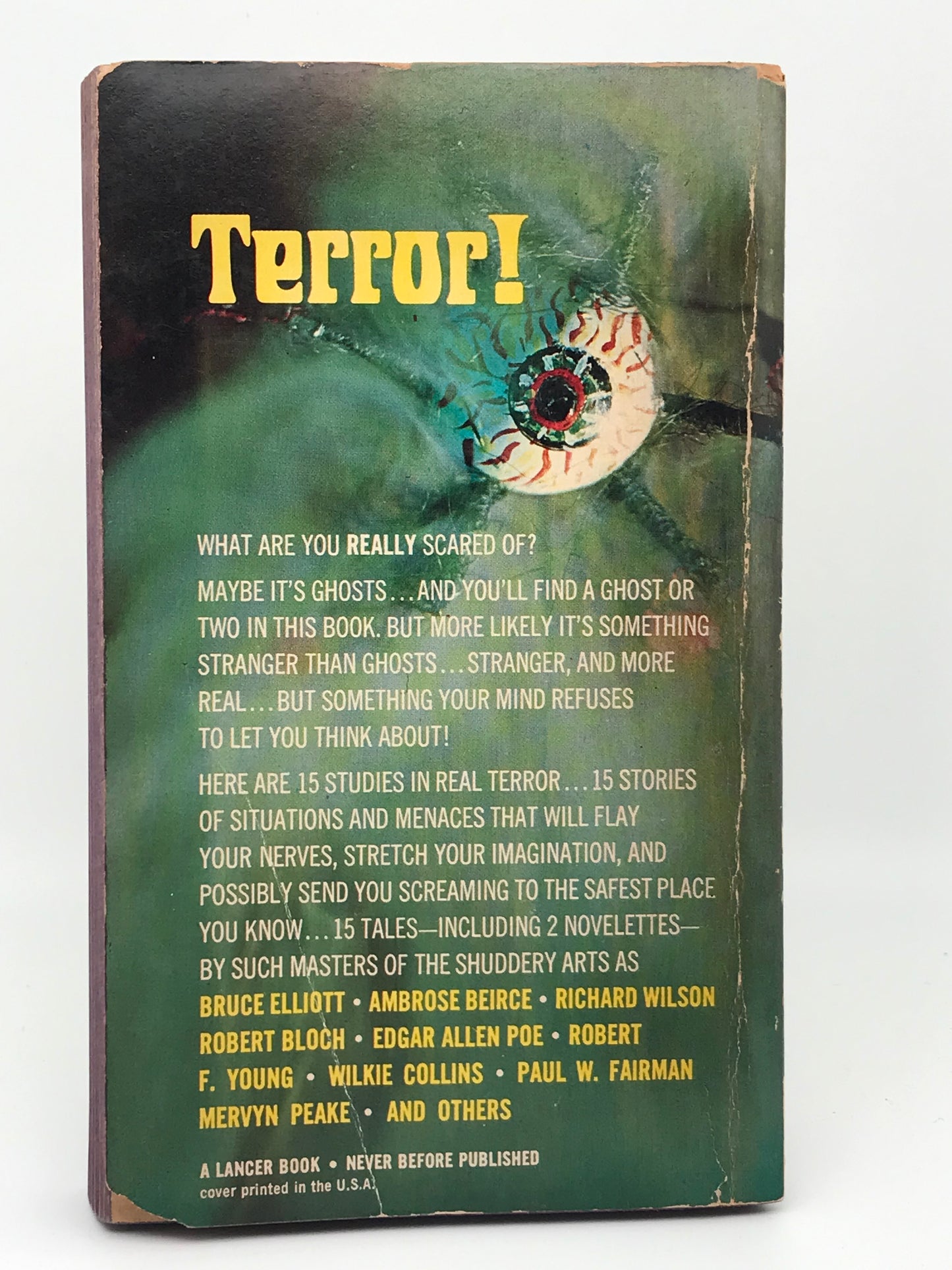 Terror! LANCER Paperback Larry T. Shaw H01