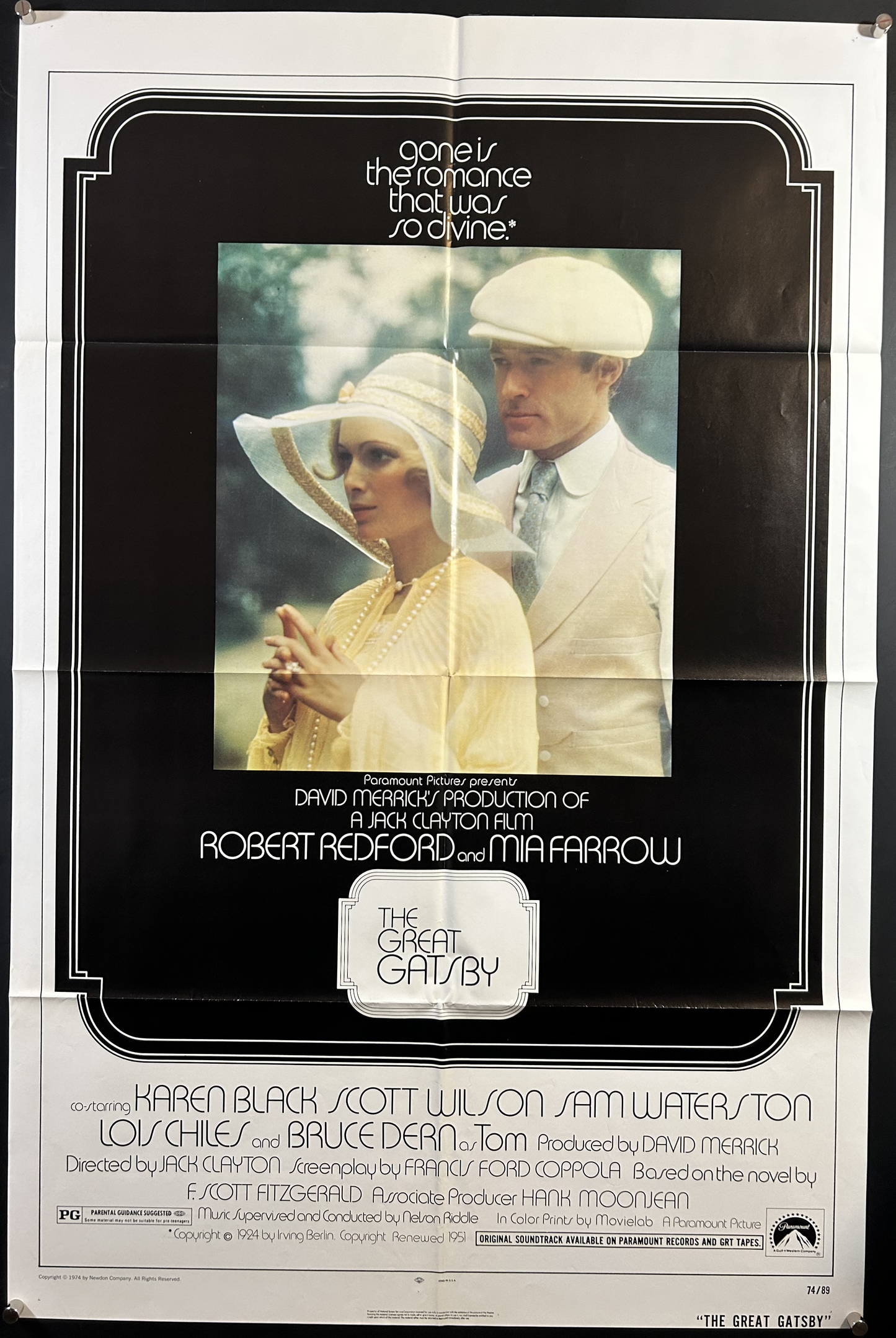 Great Gatsby Original One Sheet Poster 1974