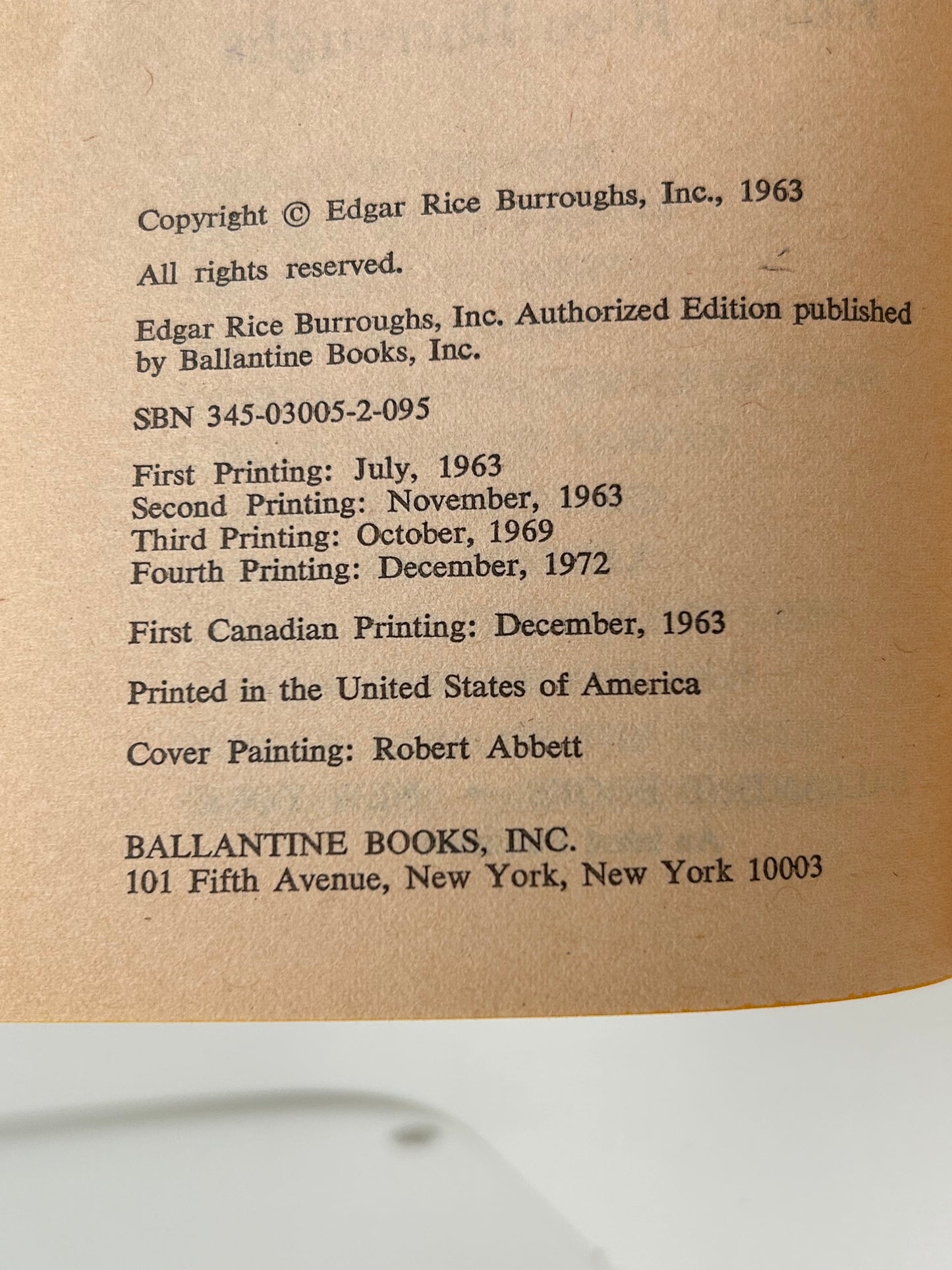 Tarzan The Untamed #7 BALLANTINE Paperback Burroughs EA1