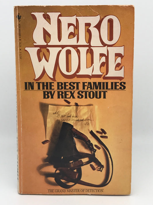 In The Best Families BANTAM Paperback Rex Stout Nero Wolfe Mystery CW01