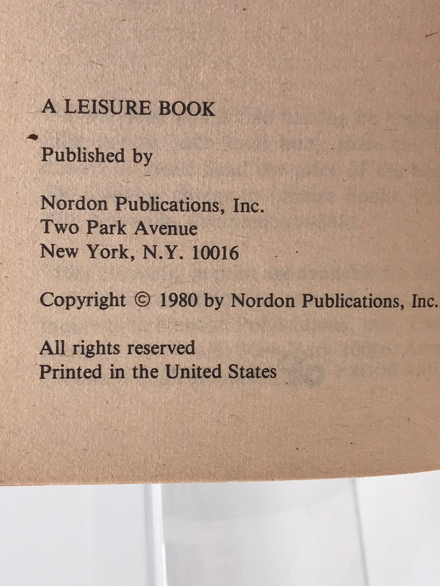 Nemesis Conjecture LEISURE Paperback William Cooke CW01