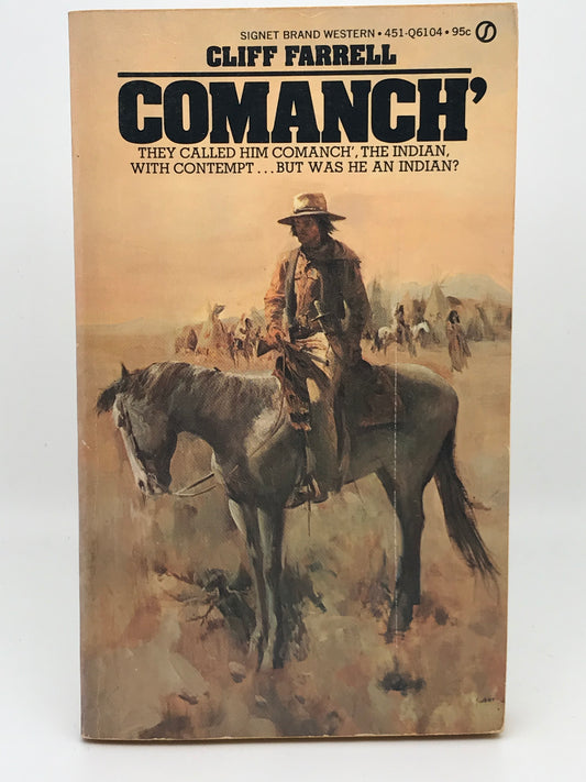 Comanch' SIGNET Paperback Cliff Farrell CW01