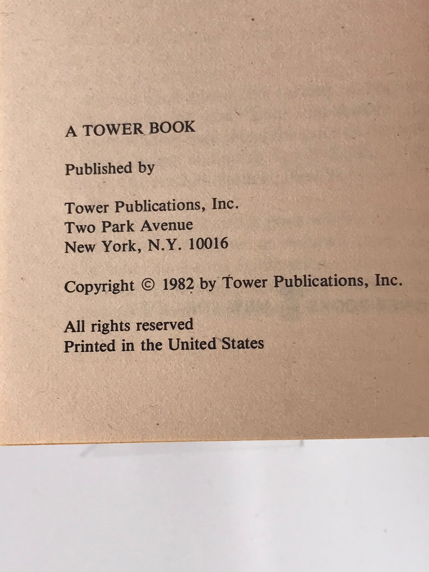 Gun Lust TOWER Paperback W.L. Fieldhouse CW01