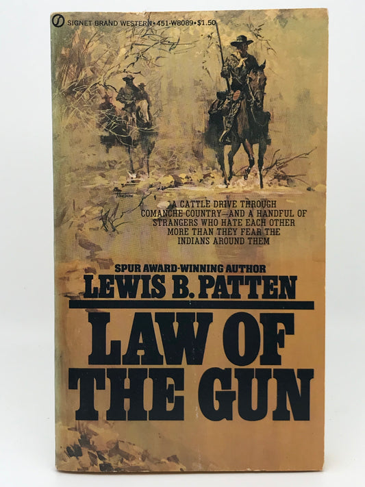 Law Of The Gun SIGNET Paperback Lewis B. Patten CW01