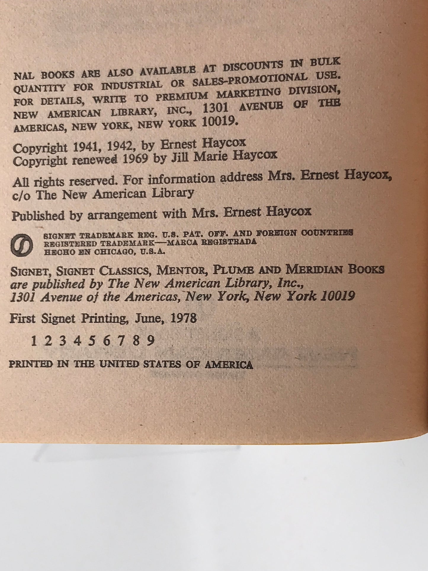 Alder Gulch SIGNET Paperback Ernest Haycox CW01