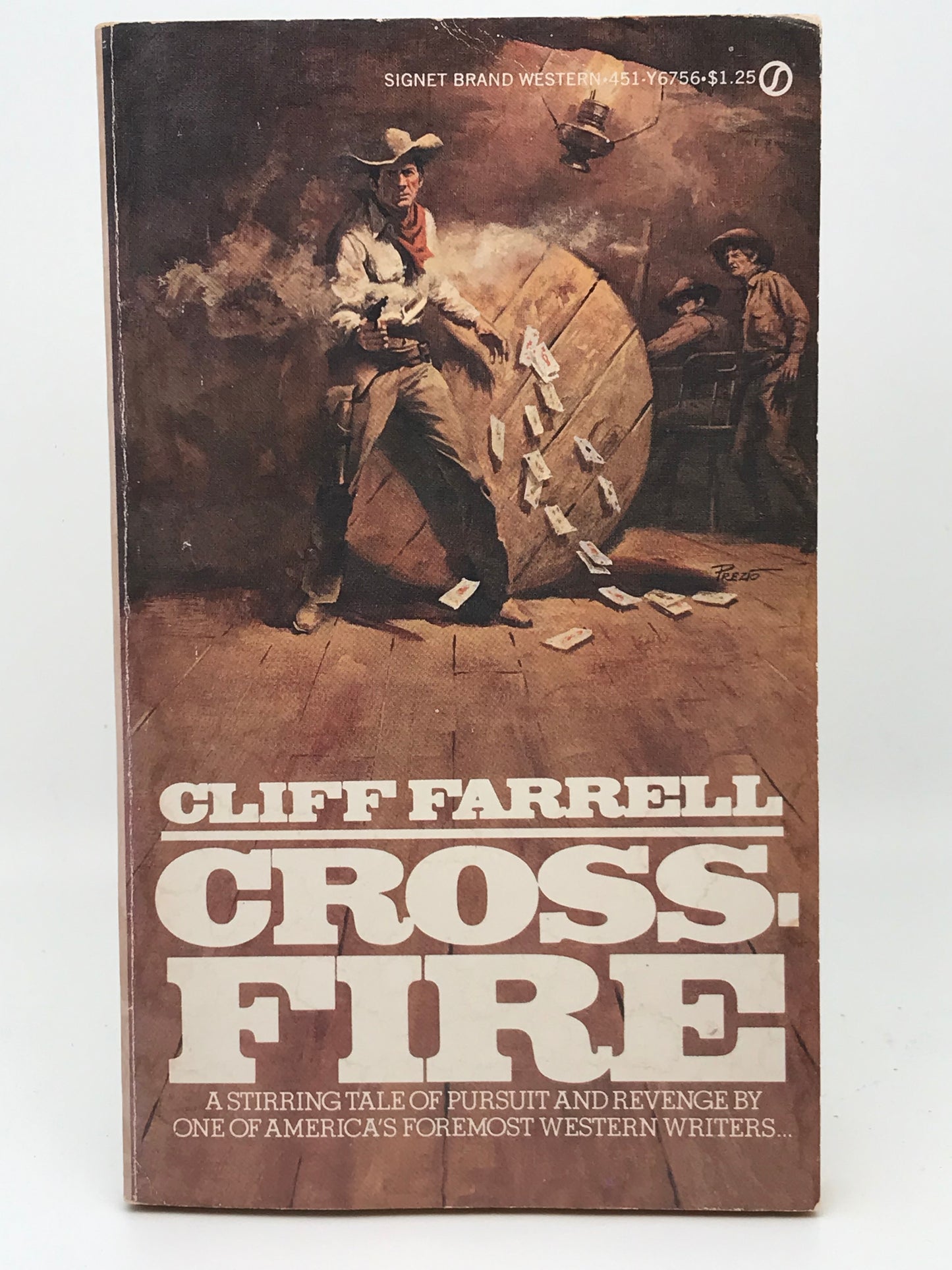 Cross-Fire SIGNET Paperback Cliff Farrell CW01