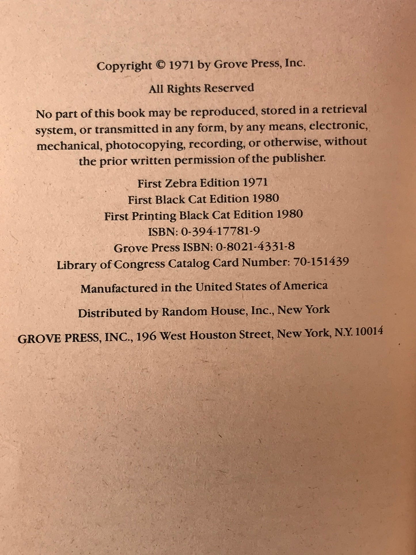 Boudoir BLACK CAT Paperback Anonymous A01