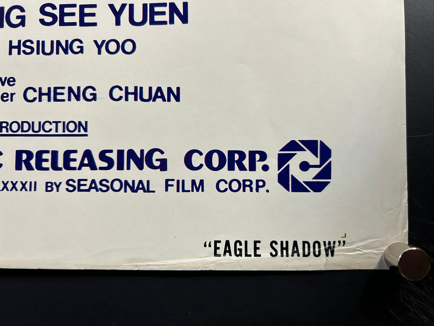 Eagles Shadow Original One Sheet Poster 1982/1978