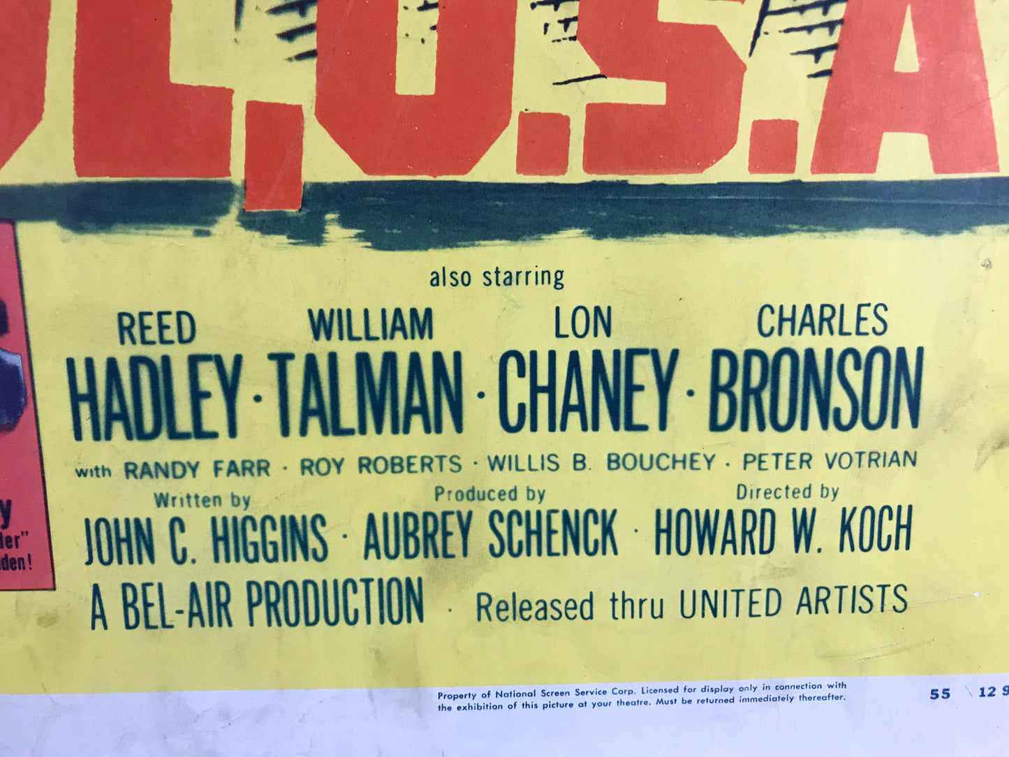 Big House U.S.A. Original Half Sheet Poster 1955
