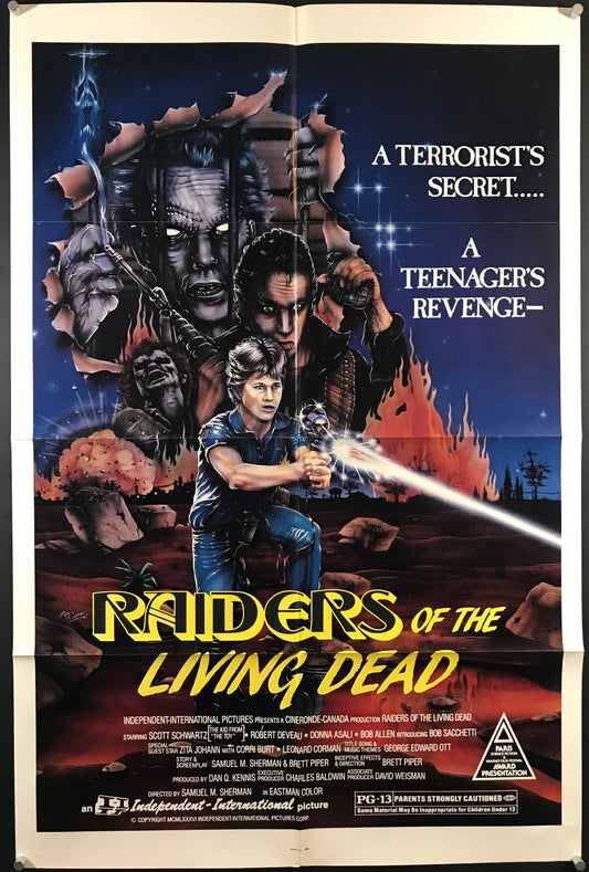Raiders Of The Living Dead Original One Sheet Poster 1986
