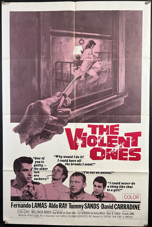 Violent Ones Original One Sheet Poster 1967