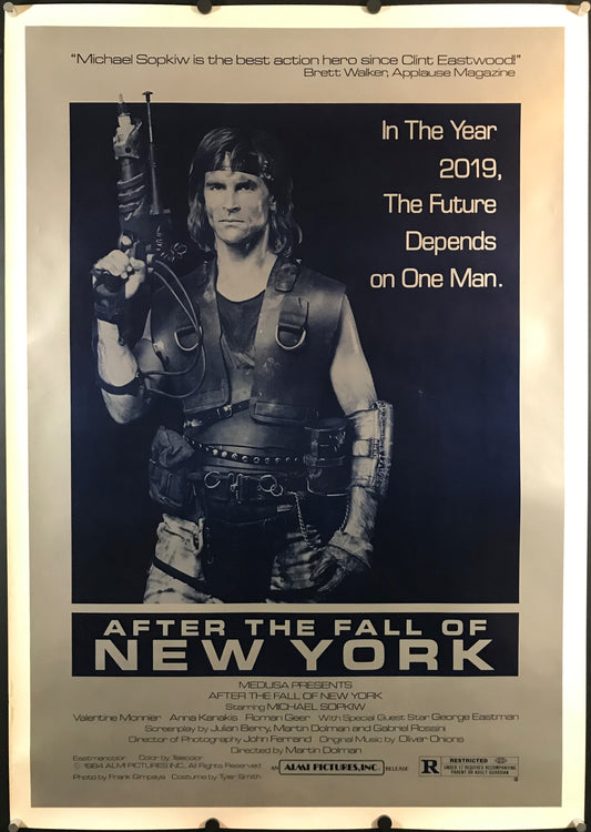 After The Fall Of New York Original One Sheet Poster 1983