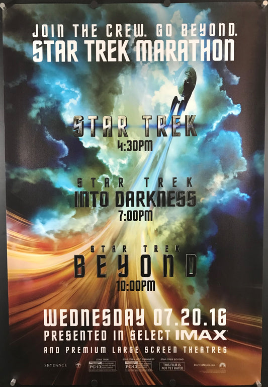 Star Trek Triple Bill Original One Sheet Poster 2016
