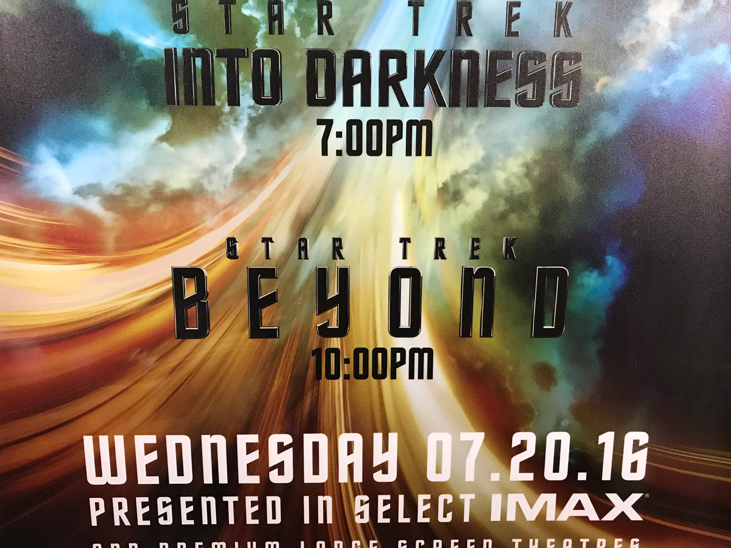 Star Trek Triple Bill Original One Sheet Poster 2016