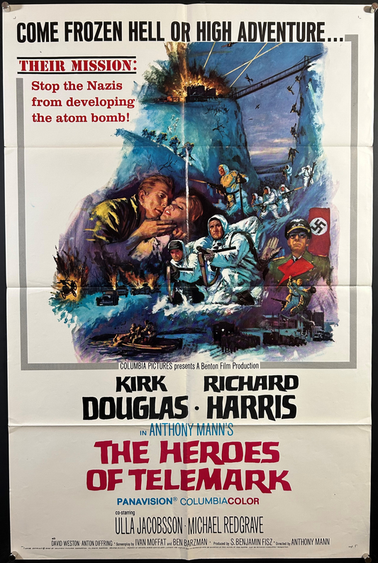 Heroes Of Telemark Original One Sheet Poster 1966
