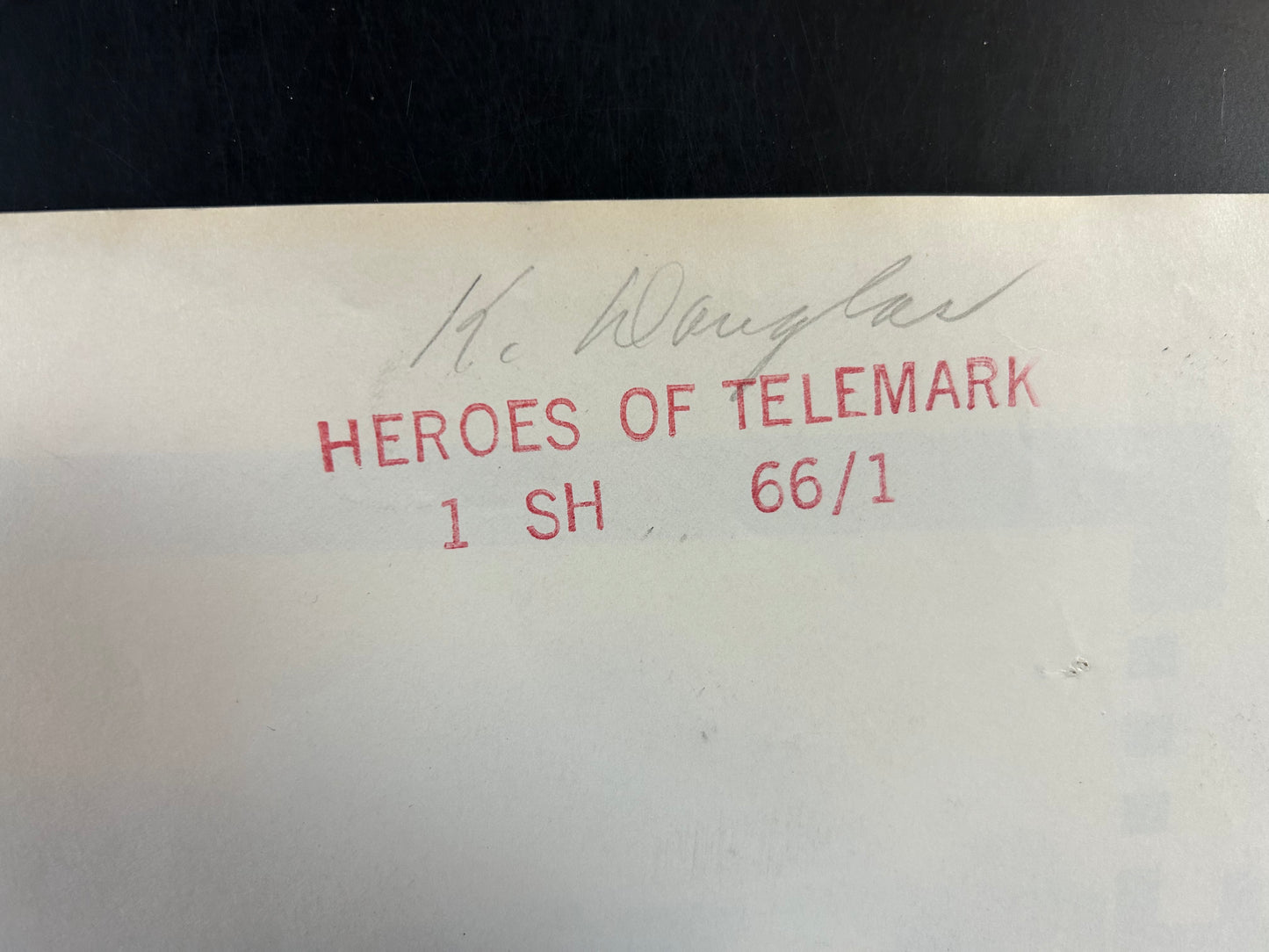 Heroes Of Telemark Original One Sheet Poster 1966
