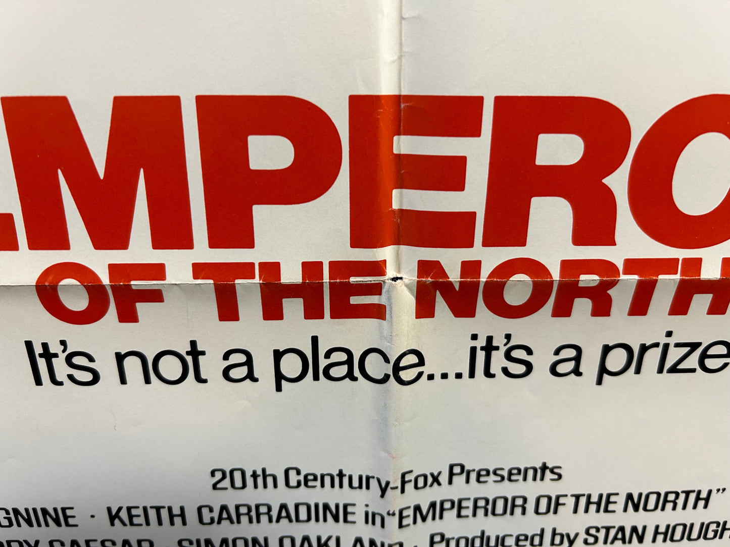 Emperor Of The North Original One Sheet Poster 1973