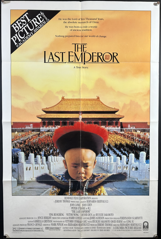 Last Emporer Original One Sheet Poster 1987