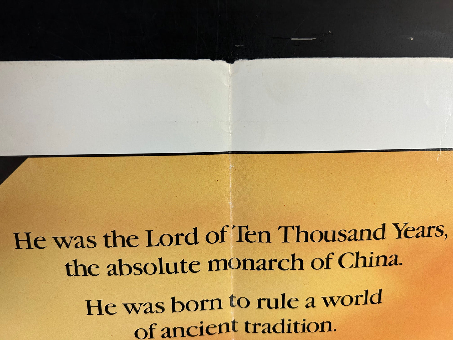 Last Emporer Original One Sheet Poster 1987