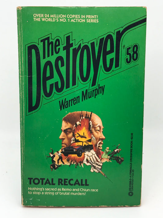 Destroyer #58 Total Recall PINNACLE Paperback Warren Murphy ACH01