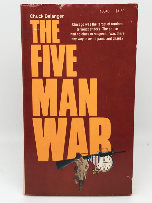 Five Man War PLAYBOY PRESS Paperback Chuck Belanger ACH01