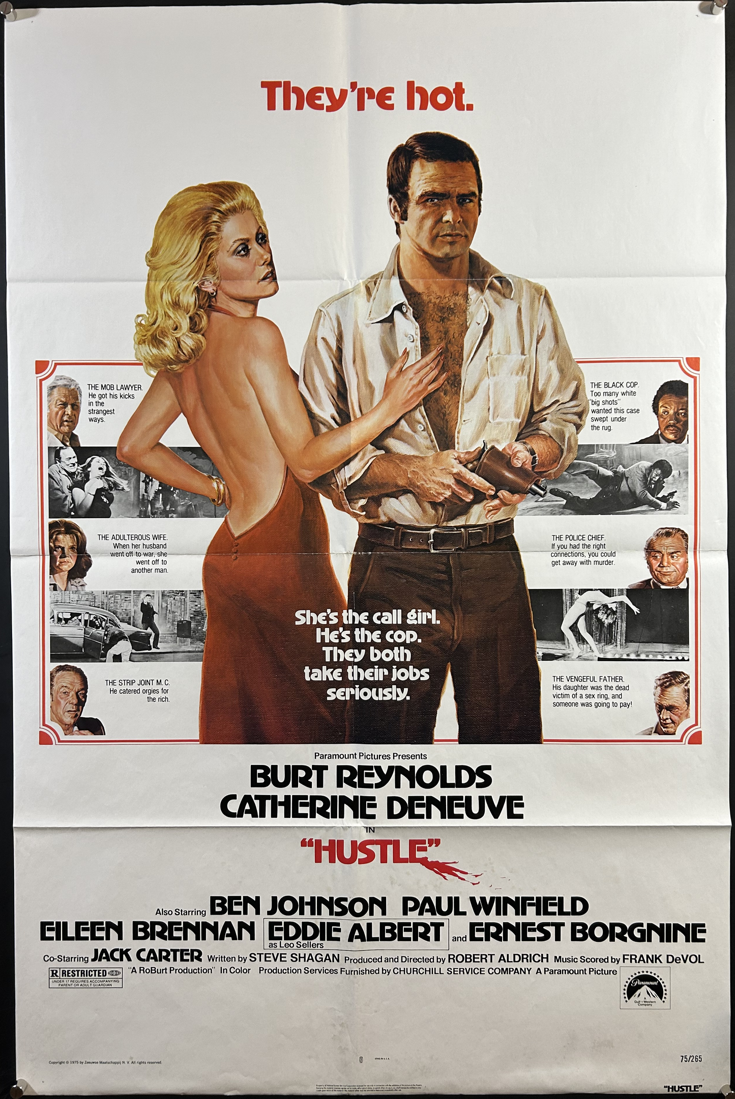 Hustle Original One Sheet Poster 1975