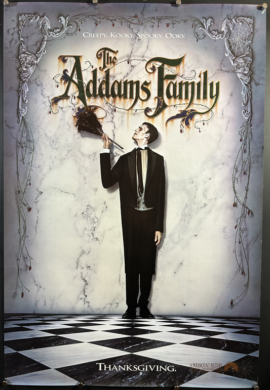 Addams Family Original One Sheet Teaser Poster 1991