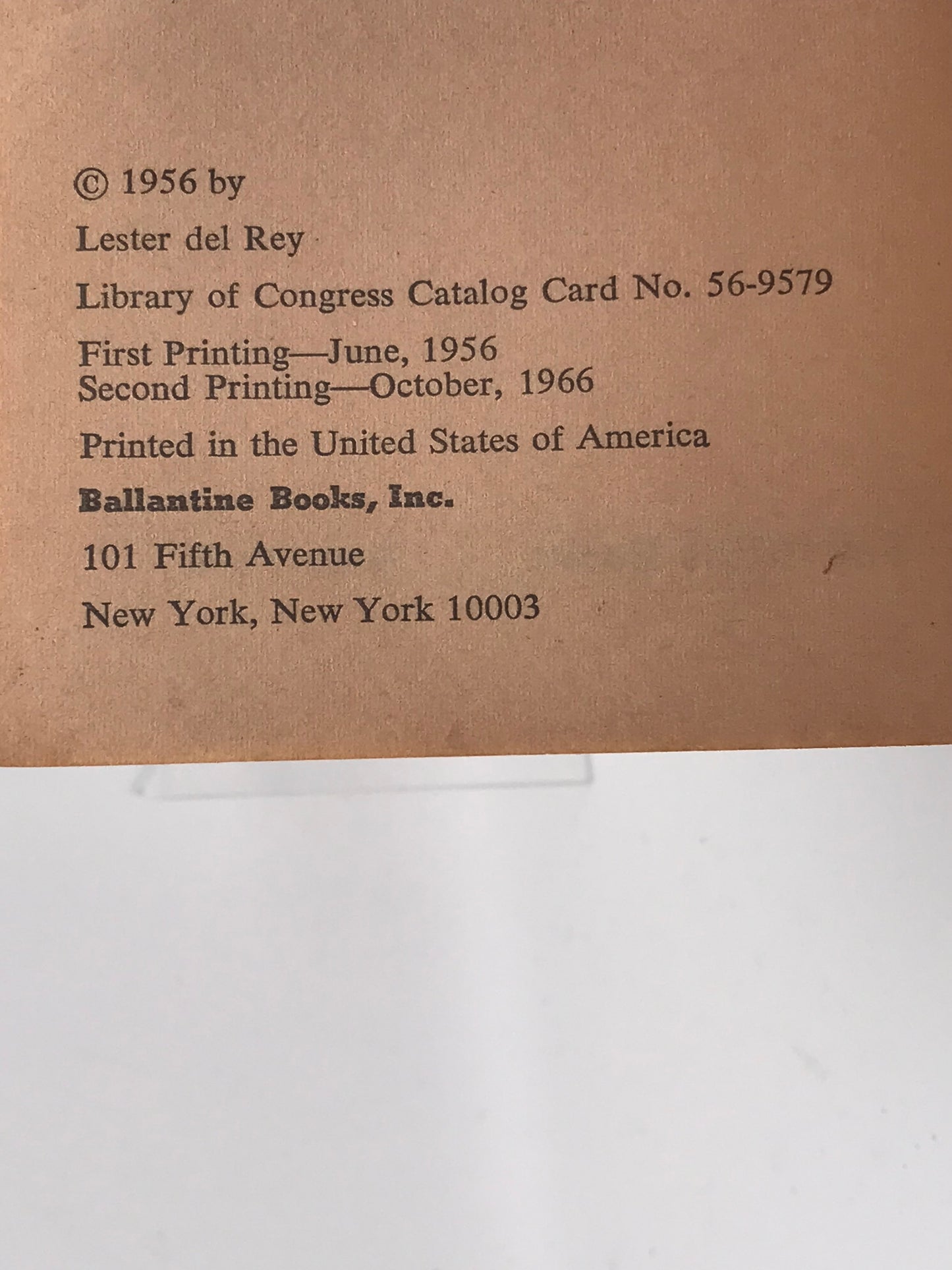 Nerves BALLANTINE Paperback Lester Del Rey SF03