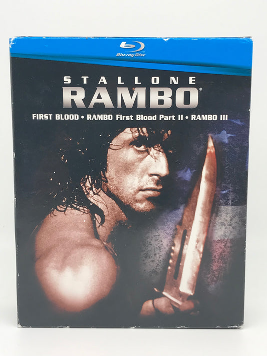 Rambo Trilogy BLU-RAY Stallone USED BR01