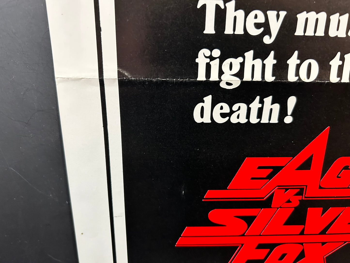 Eagle vs Silver Fox/Fist Of The Golden Monkey Original DBL Bill One Sheet Poster 1980's